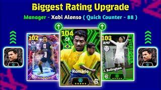 Biggest Ratings Upgrade With Manager Xabi Alonso In eFootball 2024 Mobile