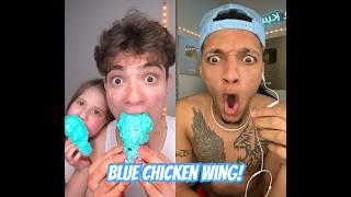 Extreme Spicy Food Wheel Challenge Reaction 🫢 *HE EATS BLUE CHICKEN WING*