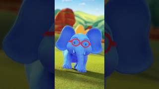 Ek Mota Hathi Nursery Rhyme एक मोटा हाथी #shorts #elephantvideo #ladookids #shortsyoutube #animals