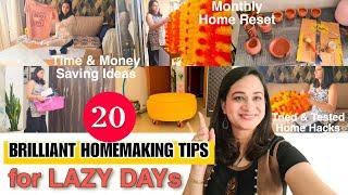 20 BRILLIANT & EFFECTIVE TIME SAVING HOMEMAKING TIPS FOR HOMEMAKERS  Home RESET &Organization HACKS