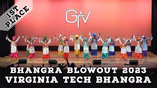 Virginia Tech Bhangra - First Place at Bhangra Blowout 2023