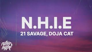 21 Savage - n.h.i.e. Lyrics ft. Doja Cat