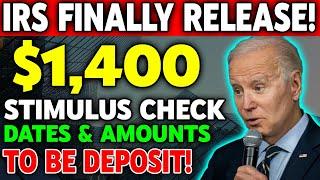 IRS FINALLY RELEASING OUT - $1400 STIMULUS CHECK COMING IN 2 DAYS FOR ALL SOCIAL SECURITY SSI SSDI