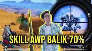 SKILL SNIPER BALIK 70%  LANGSUNG KITA KASIH PAHAM QUICK SCOPE DI ROBOT MECHA  - PUBG MOBILE