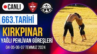 663.Tarihi Kırkpinar Yağlı Pehlivan Güreşleri #FİNAL GÜNÜ  #canlıyayın #kırkpınar