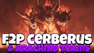 Solo Leveling Arise - F2P CERBERUS & GIANT ARACHNID CLEAR TEAMS LEGENDARY FARMING