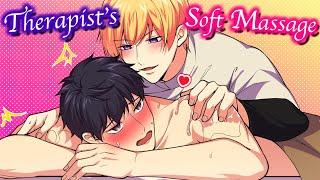 【BL Anime】A worn-out office worker goes into a massage parlor to see an attractive masseur.