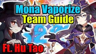 Mona & Hu Tao Vaporize Team is the BEST Artifacts Weapons Team Guide and Combos  Genshin Impact