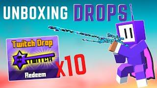 Opening TWITCH DROPS - krunker.io unboxing