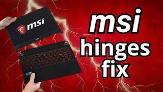 MSI Katana GF66 laptop hinges problem fix