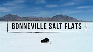 Bonneville Salt Flats Utah  4K Drone Video