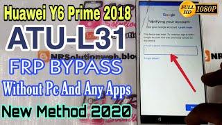 Huawei Y6 Prime 2018 ATU-L21 FRP Bypass Android 8 Without Pc & Apps New Trick 2020