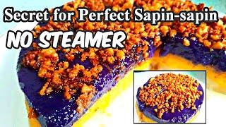 How to Make the Perfect Sapin Sapin Without a Steamer  Glutinous Cake  Food Business Ideas