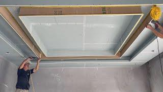 Construction Instructions Install Ceiling Plaster For Living Room