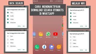 Cara Menonaktifkan Download Otomatis Di Whatsapp  Foto Audio Vidio dan Dokumen