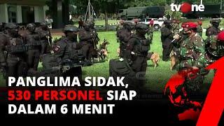 Panglima TNI Sidak Markas Kopassus Lebih dari Ratusan Personel Berdiri Tegak  tvOne