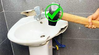 Not crazy The fastest technique to replace and refresh an entire old bathroom with a new one