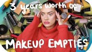 3 YEARS OF MAKEUP EMPTIES HOW DO I REALLY FEEL ABOUT THESE PRODUCTS?  EmmasRectangle