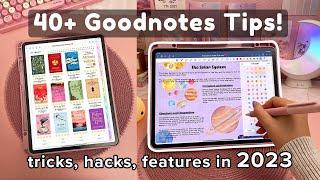 40+ Goodnotes Tips you NEED to know ️ iPad  Apple Pencil