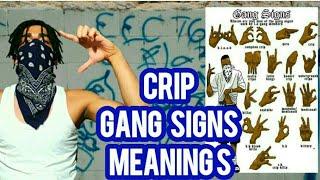 CRIP GANG SIGNS MEANINGS