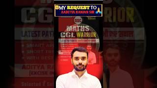 My Request To Aditya Ranjan Sir CGL Warriors  @AdityaRanjanTalks  #ssc #cgl #cgl2024 #ssccgl