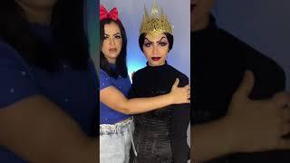 Vejam só que legal essa maquiagem inspirada na rainha má e branca de neve Comenta se vc gostou 