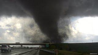 Tornado outbreak timelapse April 26 2024 in Nebraska and Iowa