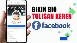 Cara Membuat Bio Facebook Keren Dan Aesthetic