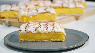 Custard Slice with a Party Top