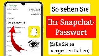 So sehen Sie Ihr Snapchat-Passwort 2023  So finden Sie mein Snapchat-Passwort heraus