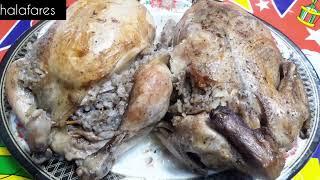 دجاج مشوى بالكيس الحرارى  بتتبيله مميزه Grilled chicken in thermal  with special seasoning