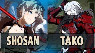 GBVSRShosan Zeta Crimson Bomber Vs Tako Siegfried  High Level Gameplay.