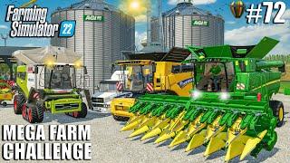 STARTED THE BIGGEST HARVEST OF THE YEAR  MEGA FARM Ep.72  Farming Simulator 22