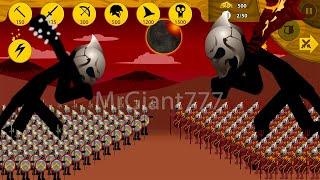 WAR OF BOSS SPEARTON ARMY VS GIANT FINAL BOSS BEST BATTLE HACK  Stick War Legacy Mod  MrGiant777