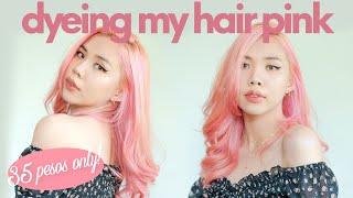 DYEING MY HAIR PINK AT HOME FOR ONLY 35 PESOS Philippines