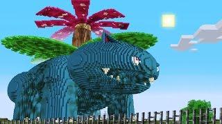 Minecraft vs Pokemon go  GIGA VENUSAUR  PvZPokego Land