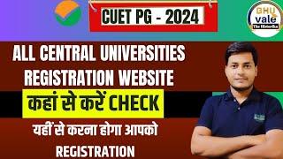 CUET PG-2024  Central University registration website Next process Cut-off update #bhu #nta #jnu