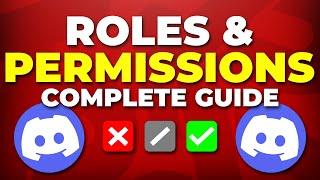 Discord Server Permissions and Roles Tutorial  Member Moderator Admin Role Setup Guide