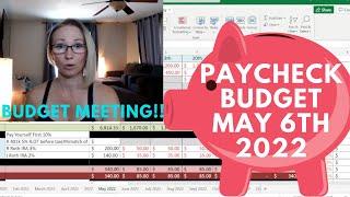 Paycheck to Paycheck Budget  Budget With Me  May 6th 2022