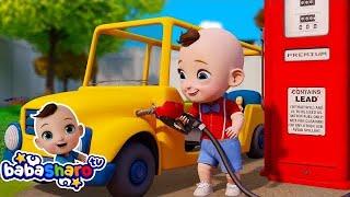 Wheels On The Bus Goes Round and Round - Kids Songs and Nursery Rhymes @BabaSharo