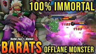 100% IMMORTAL Barats Best Build Exp Lane - Build Top 1 Global Barats  MLBB