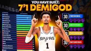 THIS 71 SPEEDBOOSTING CENTER BUILD IS DOMINATING NBA 2K24 DEMIGOD BUILD Best Big Man Build 2k24