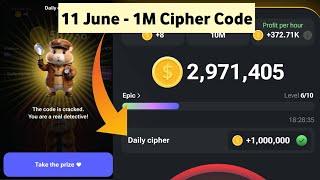 11 june Daily Cipher Code 1M Hamster combat Coins  star Technical