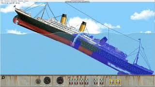 R.M.S Titanic sinking Floating Sandbox