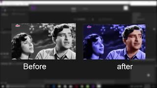 How to Convert Black and white video to color video easily