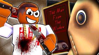 THE MAN FROM THE WINDOW FOUND ME IN ROBLOX... Roblox Survive The Man In The Window