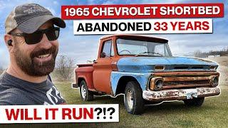 Facebook Marketplace Find 1965 Chevrolet C10 Shortbed Pickup Abandoned for 33 Years Will It Run??