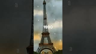 evolution of Eiffel Tower 1880-2023