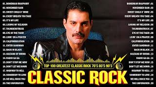 Top 100 Classic Rock Songs Of All Time - ACDC Pink Floyd Eagles Queen Def Leppard Bon Jovi U2