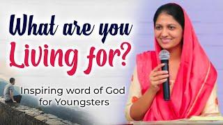 What are you living for?  Sis Blessie Weslys English Live Worship  John Wesly Ministries